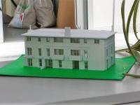 Modello in scala di un edificio realizzato fin nei minimi particolari