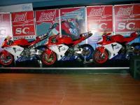 Exhibition of some models of the SC Racing team motorbikes