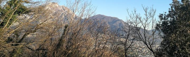 Vista su Gemona del Friuli, dal sentiero del Monte Brancot