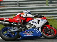 Motorbike of the SC Racing team on track