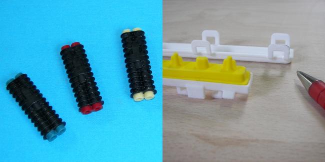 Esempi di pezzi elastomerici ottenuti da vacuum casting